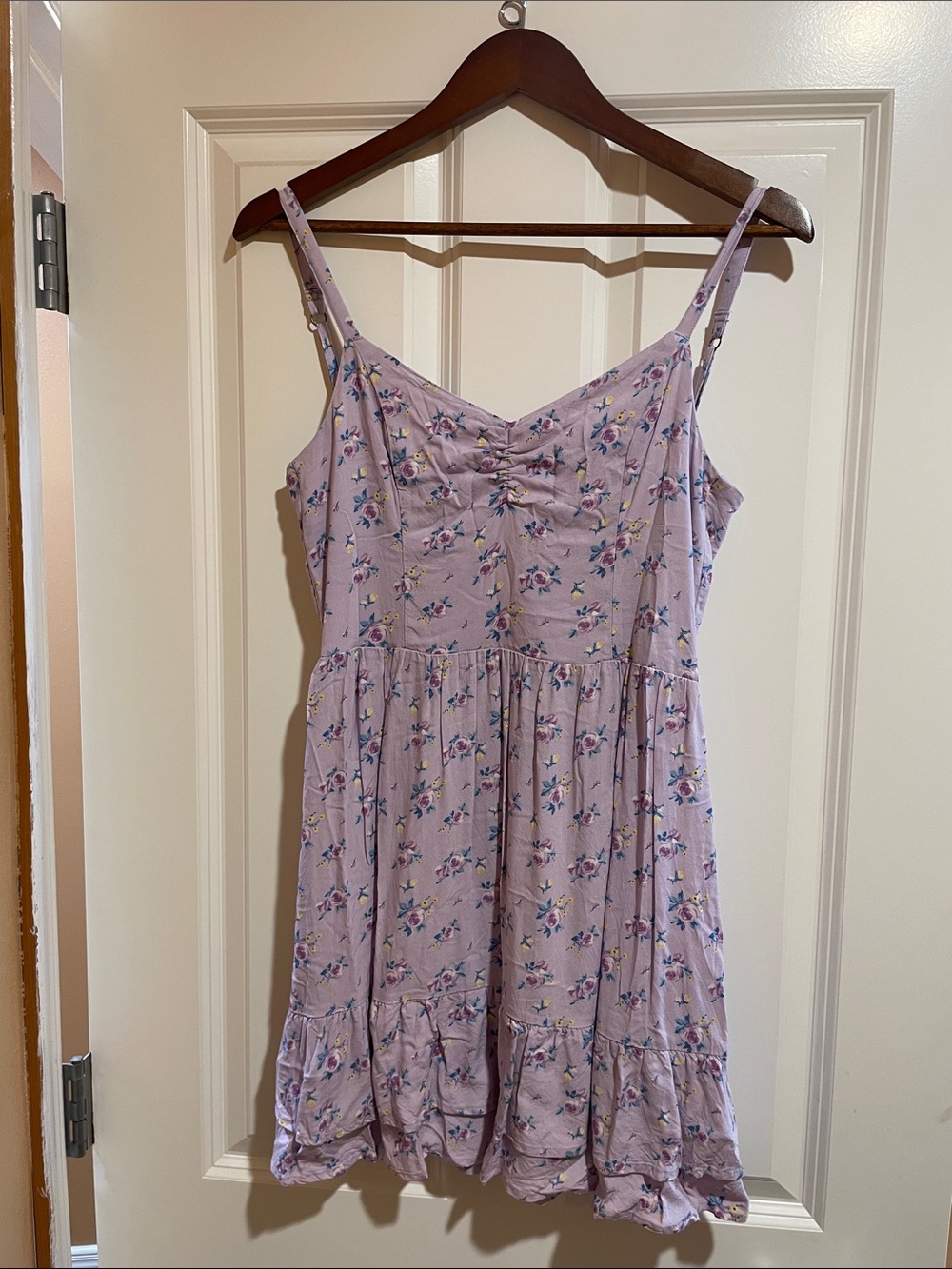 Hollister Lilac Floral Spaghetti Strap Sundress